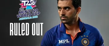 T20 World Cup : Deepak Chahar has been ruled out