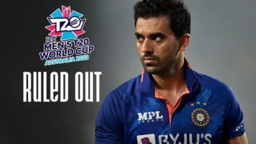 T20 World Cup : Deepak Chahar has been ruled out