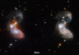 NASA: James Webb Space Telescope captured the picture of Merging Galaxies, the brightness is 100 billion times more than the Sun
