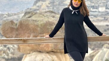 Hina Khan Pics: Hina Khan lost her heart in the mountains of Turkey, shared beautiful pictures of her vacation in all black look