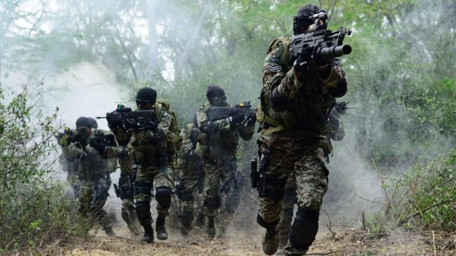 Garud commandos of the Air Force deployed along the China border from Ladakh to Arunachal.