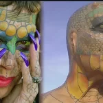 Trans woman cut off ears and nostrils so she can appear as a dragon