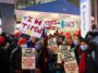 7,000 nurses at the two biggest hospitals in New York City go on strike.