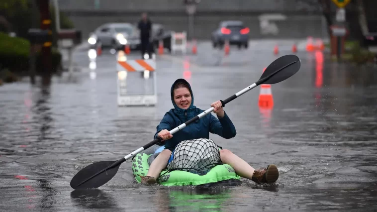 After a storm soaks San Francisco and creates power disruptions, one person dies in California flooding.