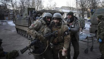 As Ukrainian and Russian forces fight, conflicting claims over Soledar.