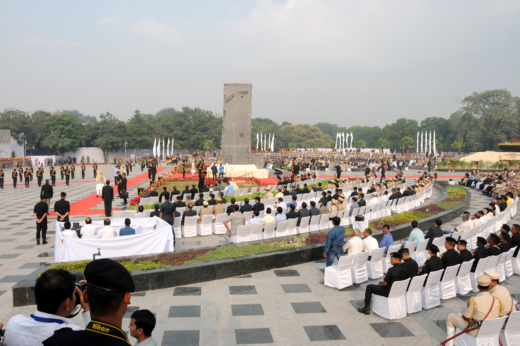 National Police Memorial in Delhi, Interpol pays Tribute.