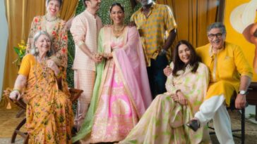 At the wedding of Masaba Gupta were the father Viv Richards and stepfather Vivek Mehra. See Family Image At the wedding of Masaba Gupta were the father Viv Richards and stepfather Vivek Mehra. See Family Image