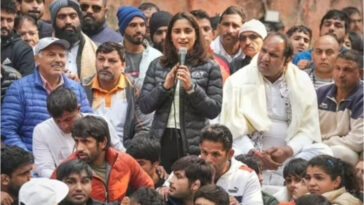 Wrestlers Protest against WFI