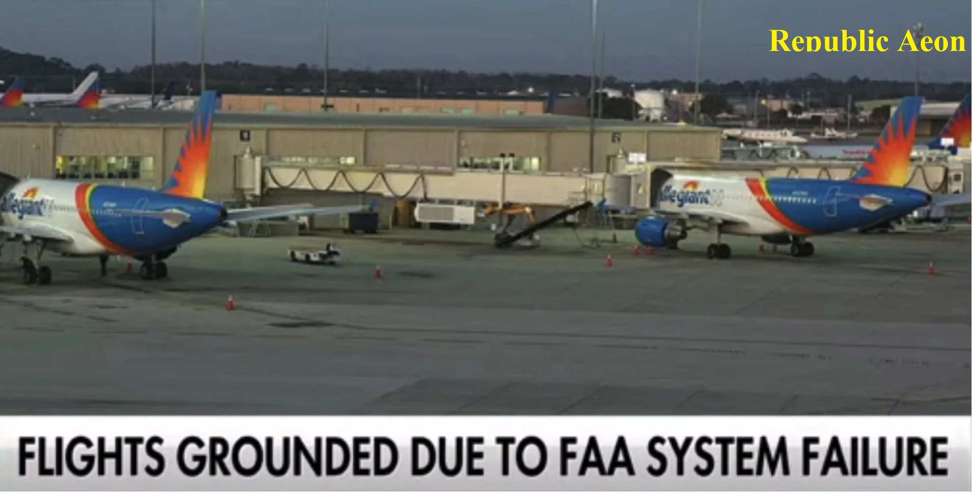 FAA computer failure halts U.S. flights as departing aircraft are grounded.