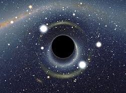 Astronomers discover a black hole 300 million light years distant that is bending a star into a doughnut shape.