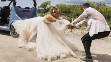Jennifer Lopez and Josh Duhamel Jump into Action in a Featurette for "Shotgun Wedding" [Exclusive]