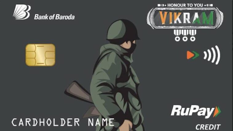 BOB Financial is giving National Defenders Vikram Credit Card.