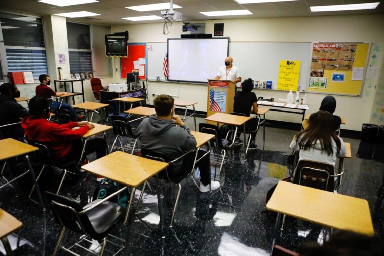 Half of US public school students lag behind