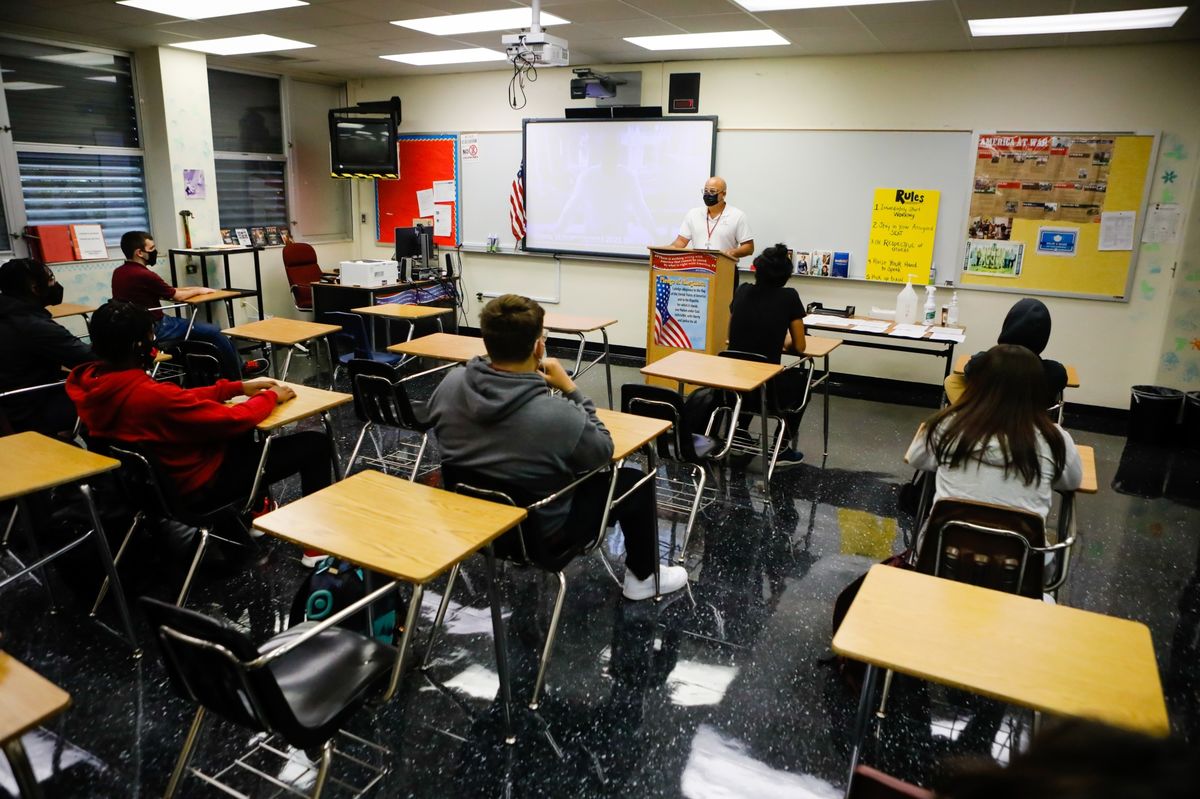 Half of US public school students lag behind
