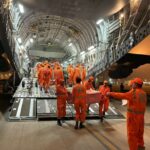 Army medical and NDRF teams with relief materials land in Turkey.