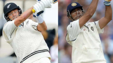 Tim Southee's equal the batting record MS Dhoni