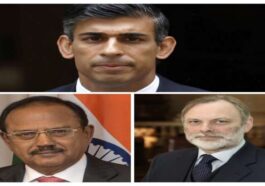Rishi Sunak Joins Ajit Doval's Meeting With The National Security Adviser Of The United Kingdom.