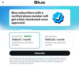 Twitter Blue Subscription Launched In India:Check Out Prices
