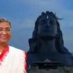 President Droupadi Murmu arrives in Coimbatore to participate in the Maha Shivaratri celebrations organised by Sadhguru's Isha Foundation in Tamil Nadu.