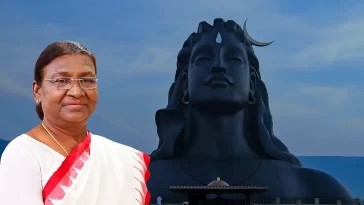 President Droupadi Murmu arrives in Coimbatore to participate in the Maha Shivaratri celebrations organised by Sadhguru's Isha Foundation in Tamil Nadu.