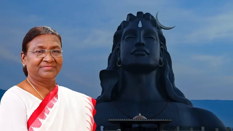 President Droupadi Murmu arrives in Coimbatore to participate in the Maha Shivaratri celebrations organised by Sadhguru's Isha Foundation in Tamil Nadu.
