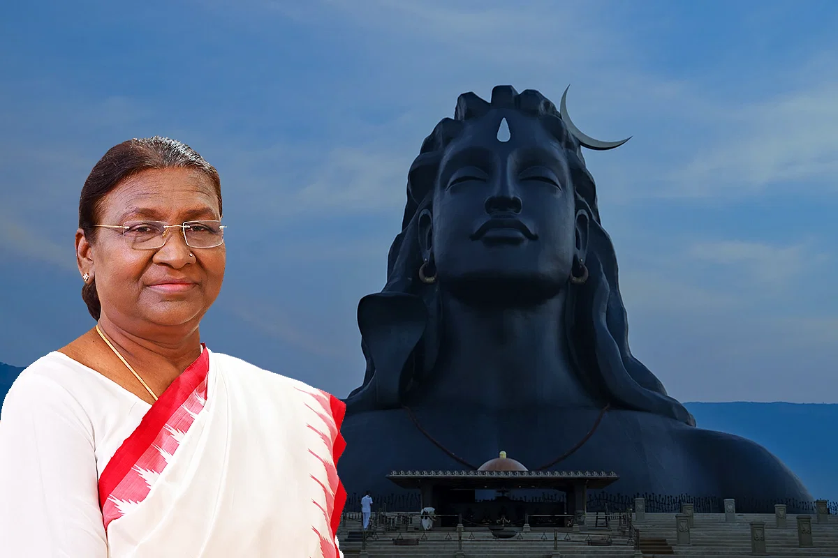 President Droupadi Murmu arrives in Coimbatore to participate in the Maha Shivaratri celebrations organised by Sadhguru's Isha Foundation in Tamil Nadu.
