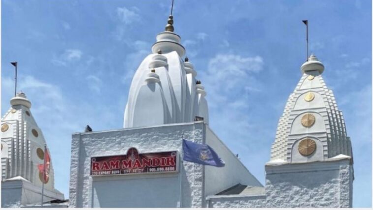 Ram temple vandalized in Canada with anti-India graffiti, 2nd incident this year