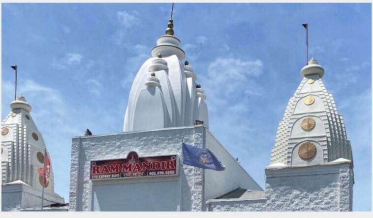 Ram temple vandalized in Canada with anti-India graffiti, 2nd incident this year