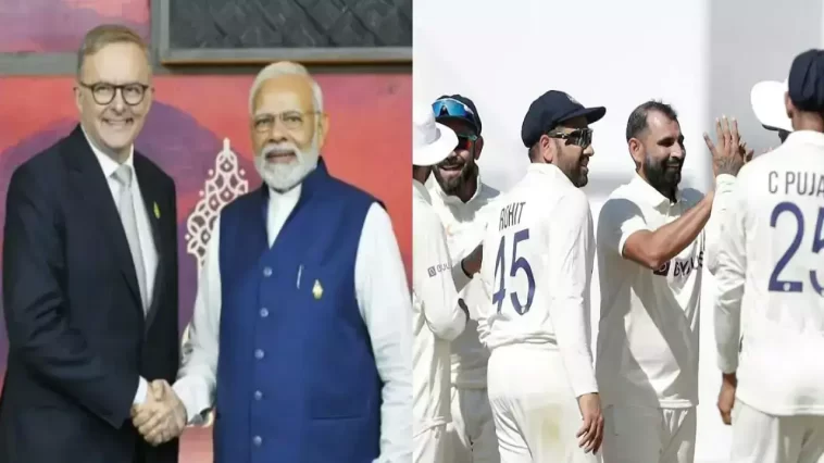 PM Modi and Australian PM Albanese will attend the India-Australia Test today in Ahmedabad.