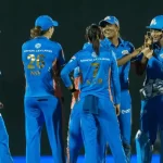 WPL 2023:  Mumbai Indians defeated Gujarat Giants by 55 runs; they are the first team to qualify for the playoffs.