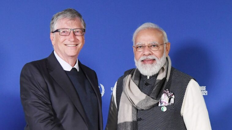 Bill Gates meets Narendra Modi business