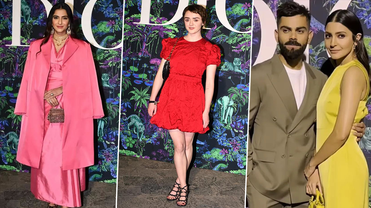 At the Dior Mumbai Show, Sonam Kapoor, Athiya Shetty, and Maisie Williams exuded flair