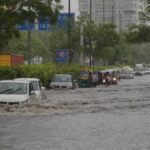 Heavy rainfall in Delhi
