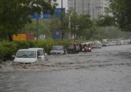 Heavy rainfall in Delhi
