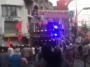 Stones pelted