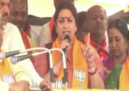 Smriti Irani in Karnataka: Congress insulted homeland, shouldn't vote.