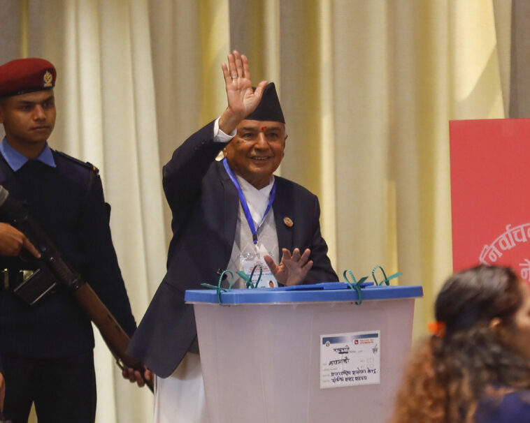 Ram Chandra Poudel was sworn in as the new President of Nepal.