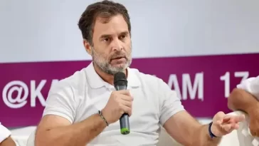Rahul Gandhi after disqualification