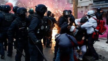 In protests against France's pension reform, 441 cops were hurt and 457 people were arrested