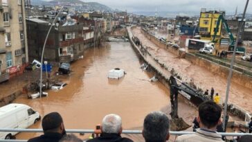 At least 14 people are killed by flash floods in the Turkish earthquake zone