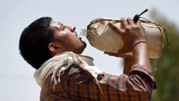 Probability of a hotter summer, with temperatures above normal in the majority of India