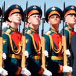 The Chinese leader Xi Jinping arrives in Moscow for a summit with Vladimir Putin