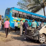 Four killed in Karnataka bus-car collision