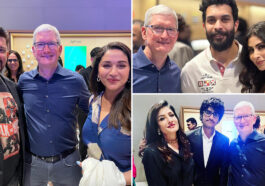 Bollywood stars Raveena Tandon to Madhuri Dixit pose with Apple CEO Tim Cook