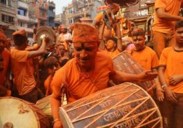 Nepali town painted red as it welcomes lunar new year