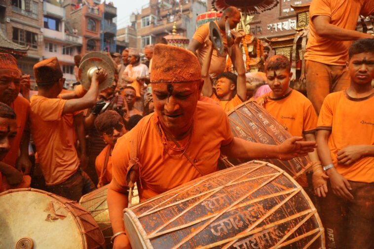 Nepali town painted red as it welcomes lunar new year