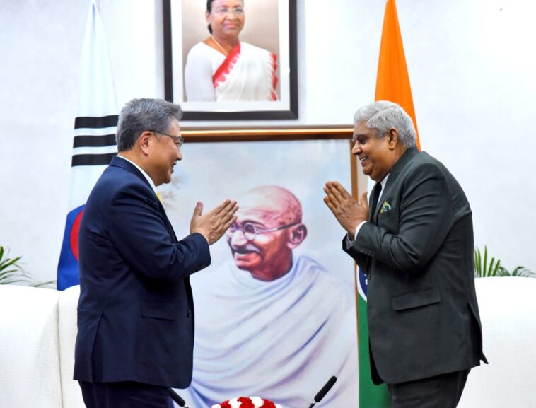 Vice President Dhankhar and South Korean Foreign Minister Park Jin emphasize cultural, people-to-people ties