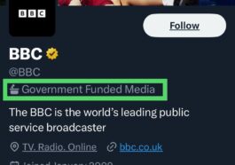 Twitter labels BBC as "government-funded media"
