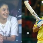 Anushka Sharma was seen cheering for Virat Kohli during the RCB vs. CSK match, but was overwhelmed by the crowd's love for Dhoni