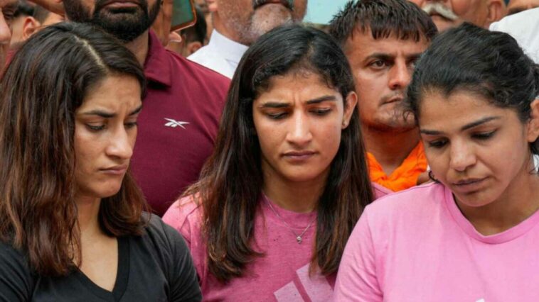 “Will continue protest … until accused is punished,” says Sangeeta Phogat